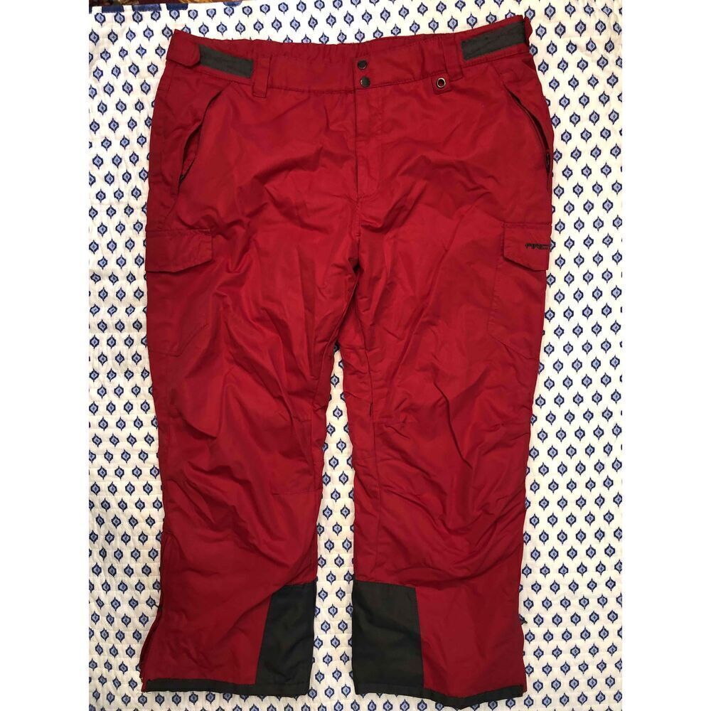 NWT Arctic Red Ski Pants Cargo Pockets Zipper Front Button Closure Mens  XXL